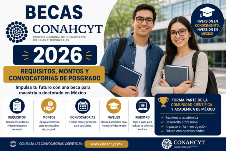 Becas CONAHCYT 2026: Requisitos, Montos y Convocatorias de Posgrado