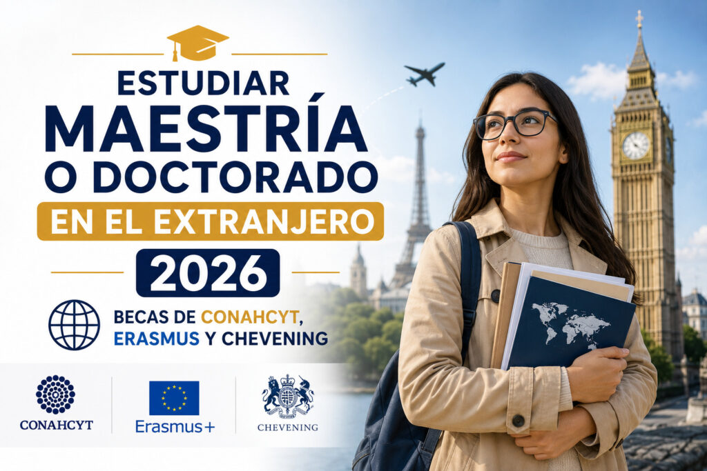 Estudiar Maestría o Doctorado en el Extranjero 2026: Becas de CONAHCYT, Erasmus y Chevening