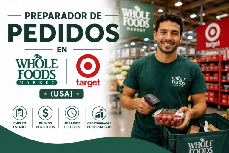 Preparador de Pedidos en Whole Foods y Target (USA)