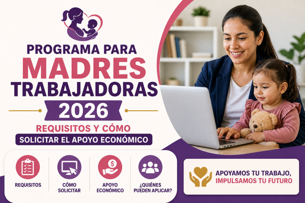 Programa para Madres Trabajadoras 2026: Requisitos y Cómo Solicitar el Apoyo Económico